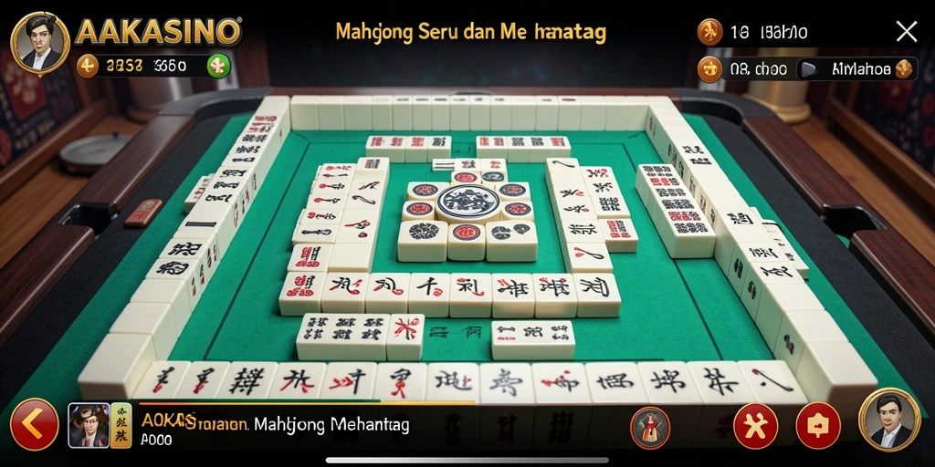 Gameplay menarik AAKASINO dengan ubin Mahjong yang menantang.