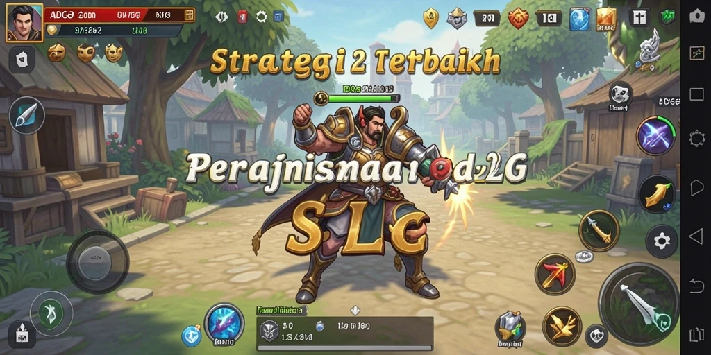 Tangkapan layar utama menampilkan aksi pertempuran strategi dalam ADG62.