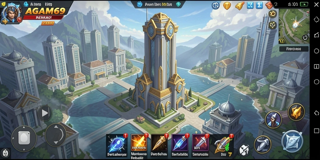 Tampilan menarik dari AGAM69 dalam aksi Tower Defense.