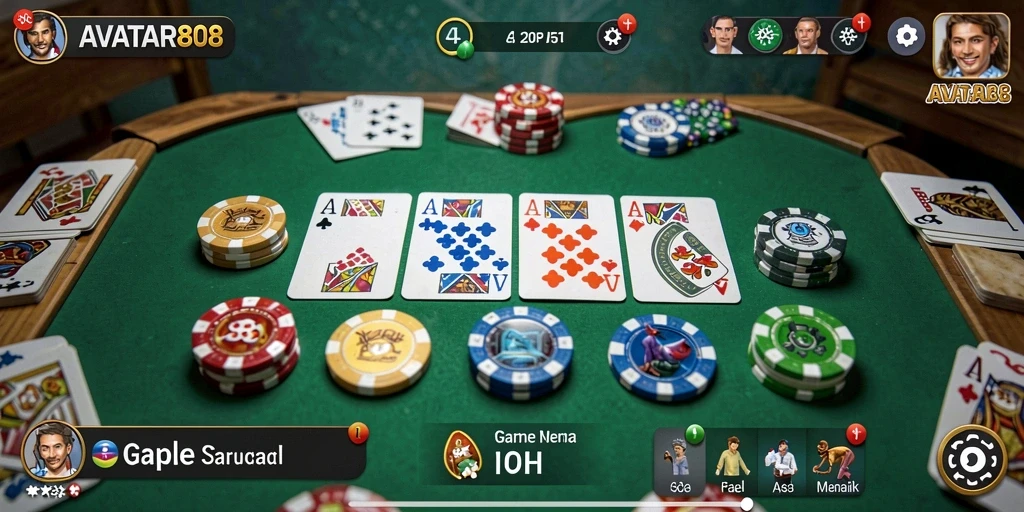 Tampilan gameplay AVATAR808 yang menarik dan interaktif.