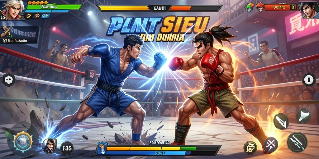 Tampilan gameplay <strong>BARU01</strong> dengan aksi pertarungan yang menegangkan.