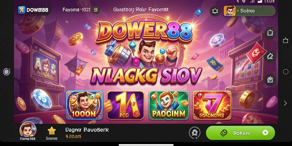 Tampilan menarik gameplay Slot DOWER88 dengan efek visual menawan.
