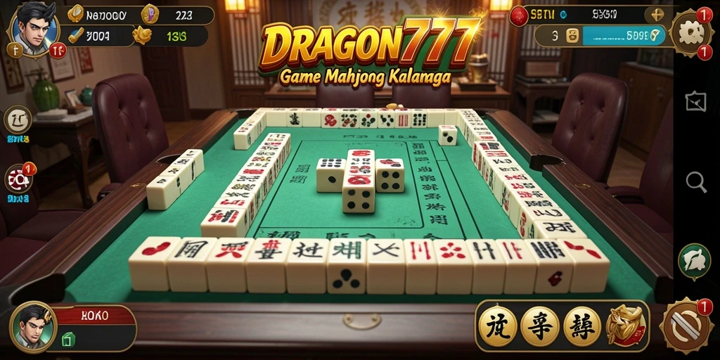 Tangkapan layar gameplay menampilkan suasana seru permainan Mahjong.
