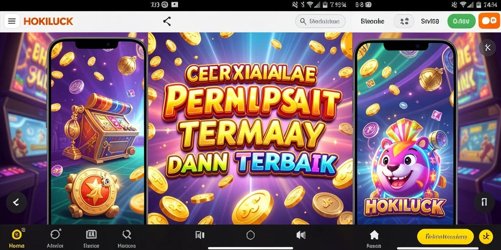 Screenshot utama HOKILUCK menampilkan gameplay slot yang mendebarkan.