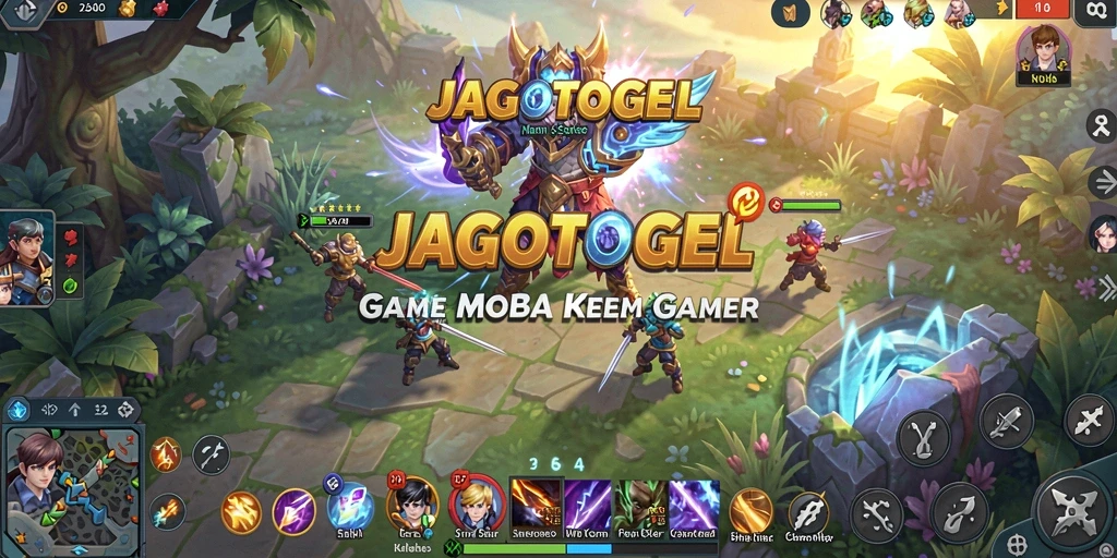 Screenshot gameplay JAGOTOGEL yang menegangkan di arena MOBA.