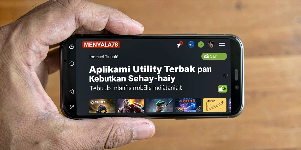 Tampilan aplikasi MENYALA78 yang user-friendly dan fungsional.