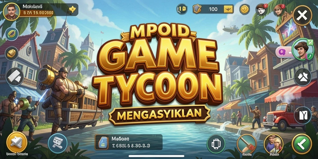 Screenshot utama MPOID menampilkan pengalaman gameplay Tycoon yang seru.