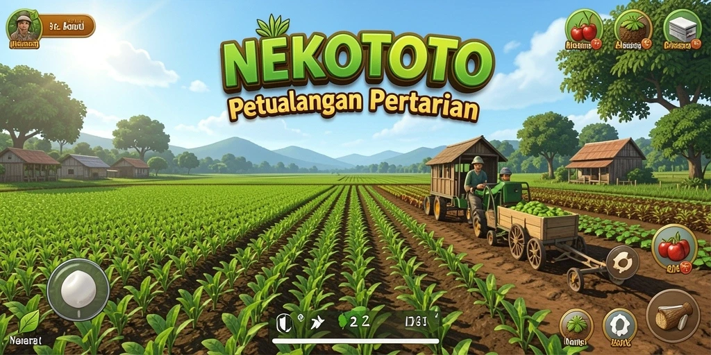 Tampak luar kebun yang indah dalam NEKOTOTO.