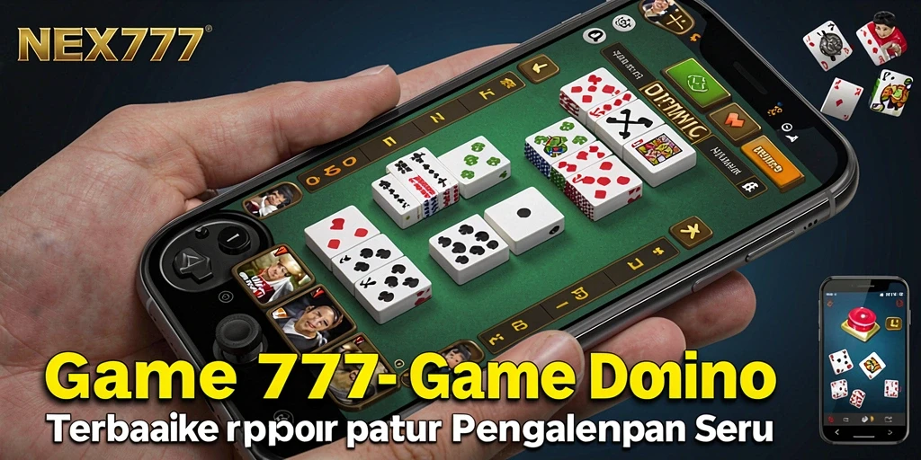 Tampilan gameplay seru di NEX777 dengan pemain bertanding domino.