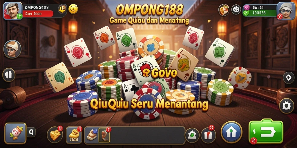 Tampilan gameplay seru OMPONG188 saat bermain QiuQiu.