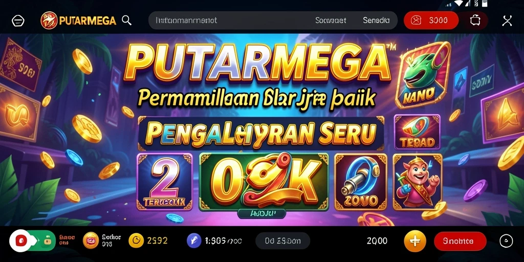Tampilan menarik dari gameplay Slot PUTARMEGA dengan fitur bonus.