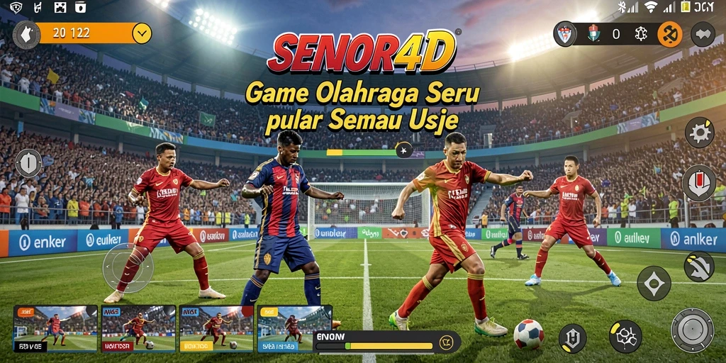 Tampilan gameplay yang seru dan interaktif di SENIOR4D.
