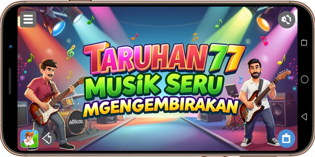 Tangkapan layar TARUHAN77 menampilkan gameplay seru dengan berbagai lagu.