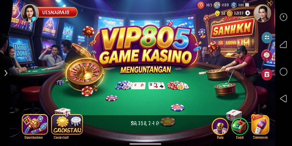 Screenshot VIP805 menampilkan aksi seru permainan Kasino yang mengasyikkan.