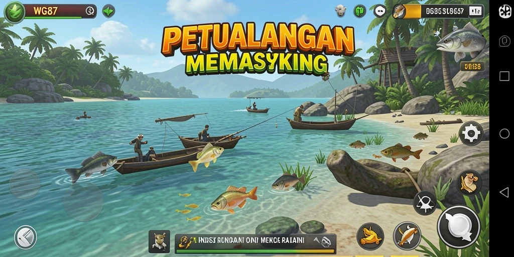 Tangkap ikan dengan grafis memukau dalam gameplay WG87.