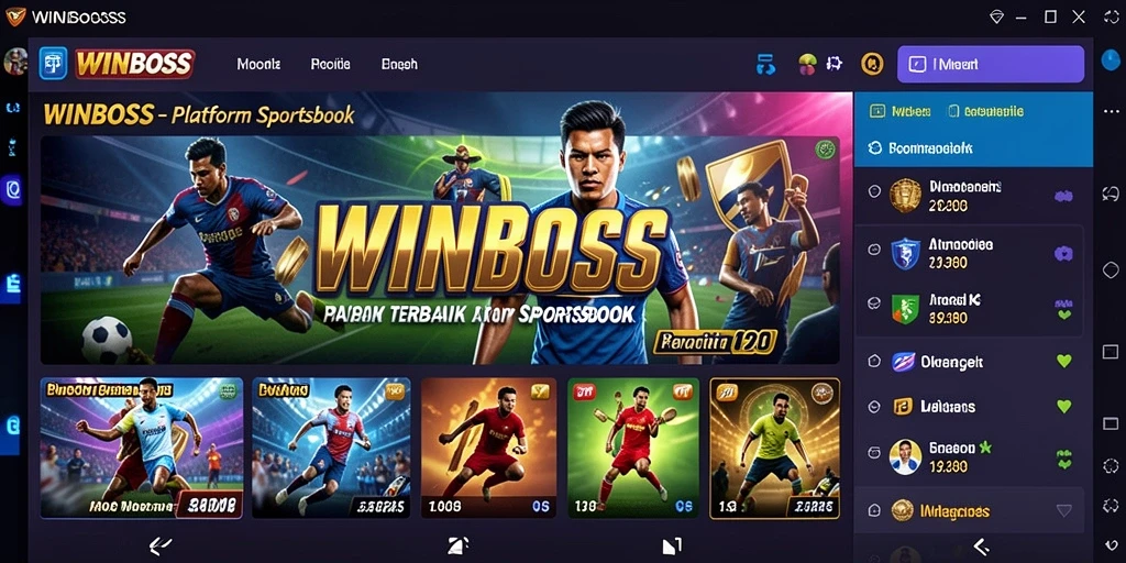 Tampilan gameplay WINBOSS yang menarik dan dinamis.