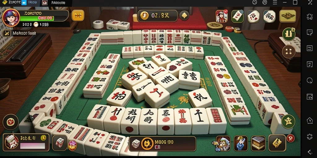Gameplay <strong>ZOROTOTO</strong> yang menarik dengan papan Mahjong yang menawan.