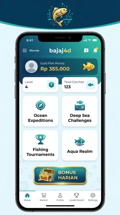 Tampilan antarmuka aplikasi bajaj4d yang ramah pengguna.